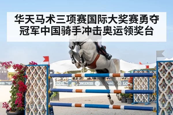 Chinese rider horse jumping